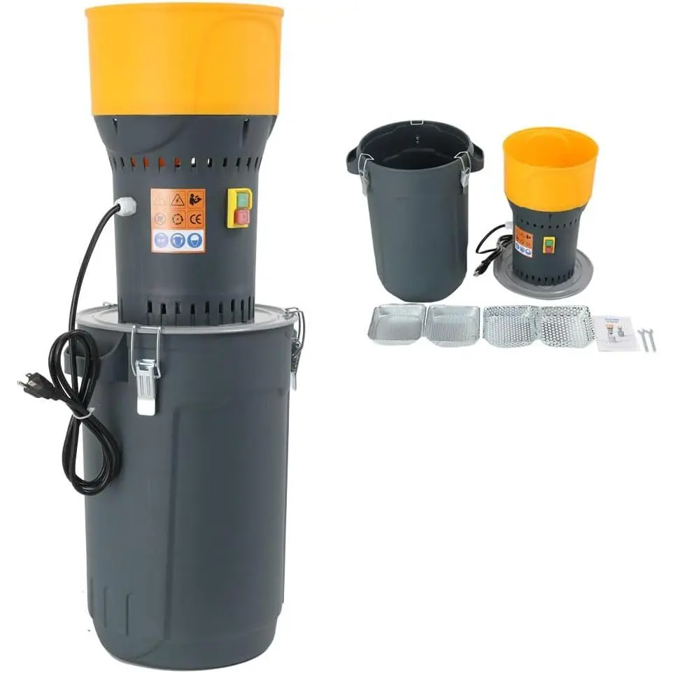 Grain Mill Corn , 1000w Electric Feed  Mill 25L | Dust-Free Dry Cereals  with Detachable Hopper & 5 Sieves for for Wheat Corn Grain  Coffee Beans 6.6 Gallons