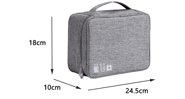 Electronic Accessories Organizer, Portable Travel Cable Storage Bag Tech Pouch with Adjustable Compartments Water-Resistant Handbag for Smart Device Cords Chargers Hard Drives Gadgets Electronic Accessories Organizer, Portable Travel Cable Storage Bag Tech Pouch with Adjustable Compartments Water-Resistant Handbag for Smart Device Cords Chargers Hard Drives Gadgets