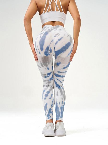 High Waist Tie-Dye Yoga Pants for Women, Tight-Fitting Athletic Leggings for Fall & Winter, Comfortable and Sporty Style