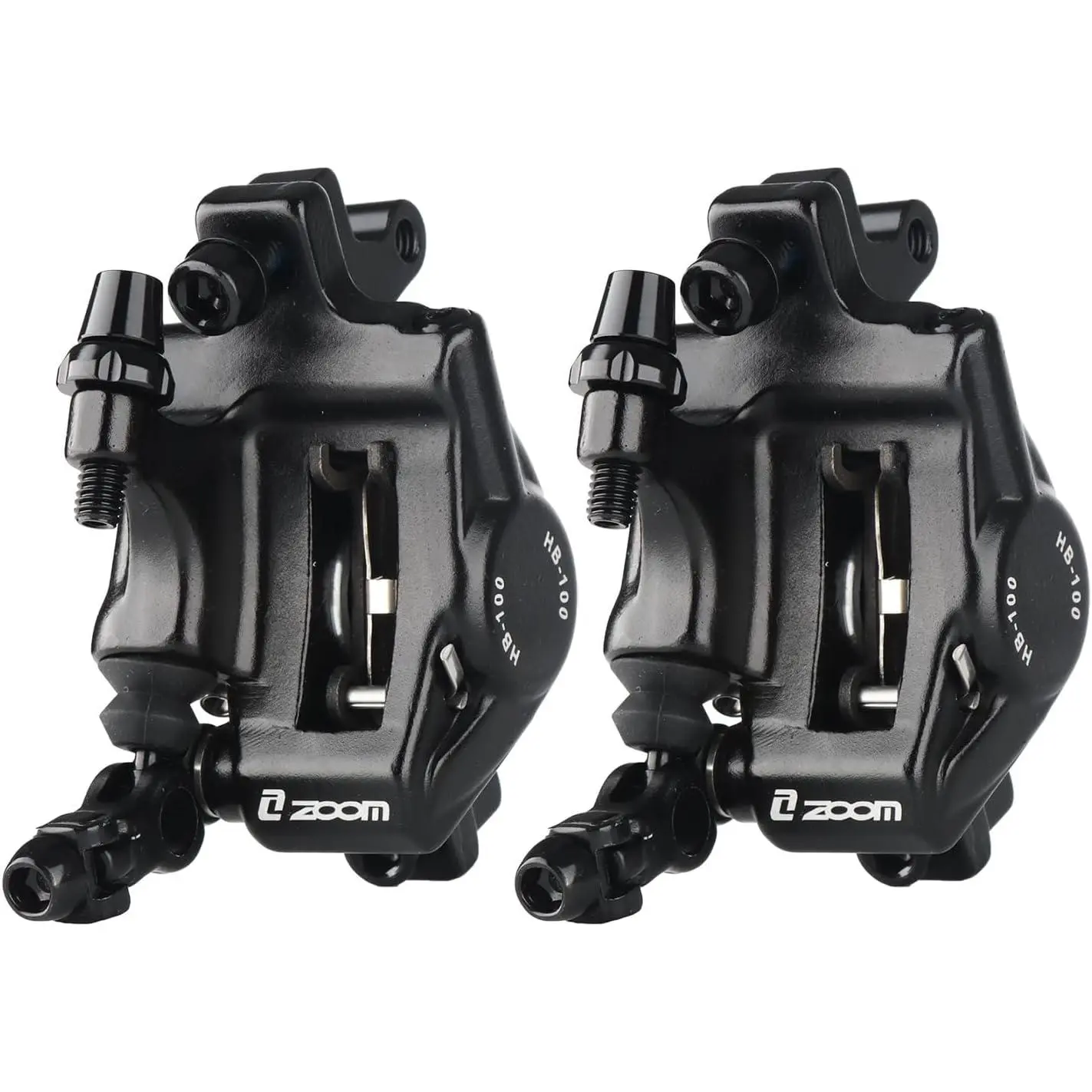 Hydraulic Disc Brake Calipers: HB-100 MTB Bike Disc Brakes Front & Rear Caliper Set for Mountain, Road Bicycle and E-Bike