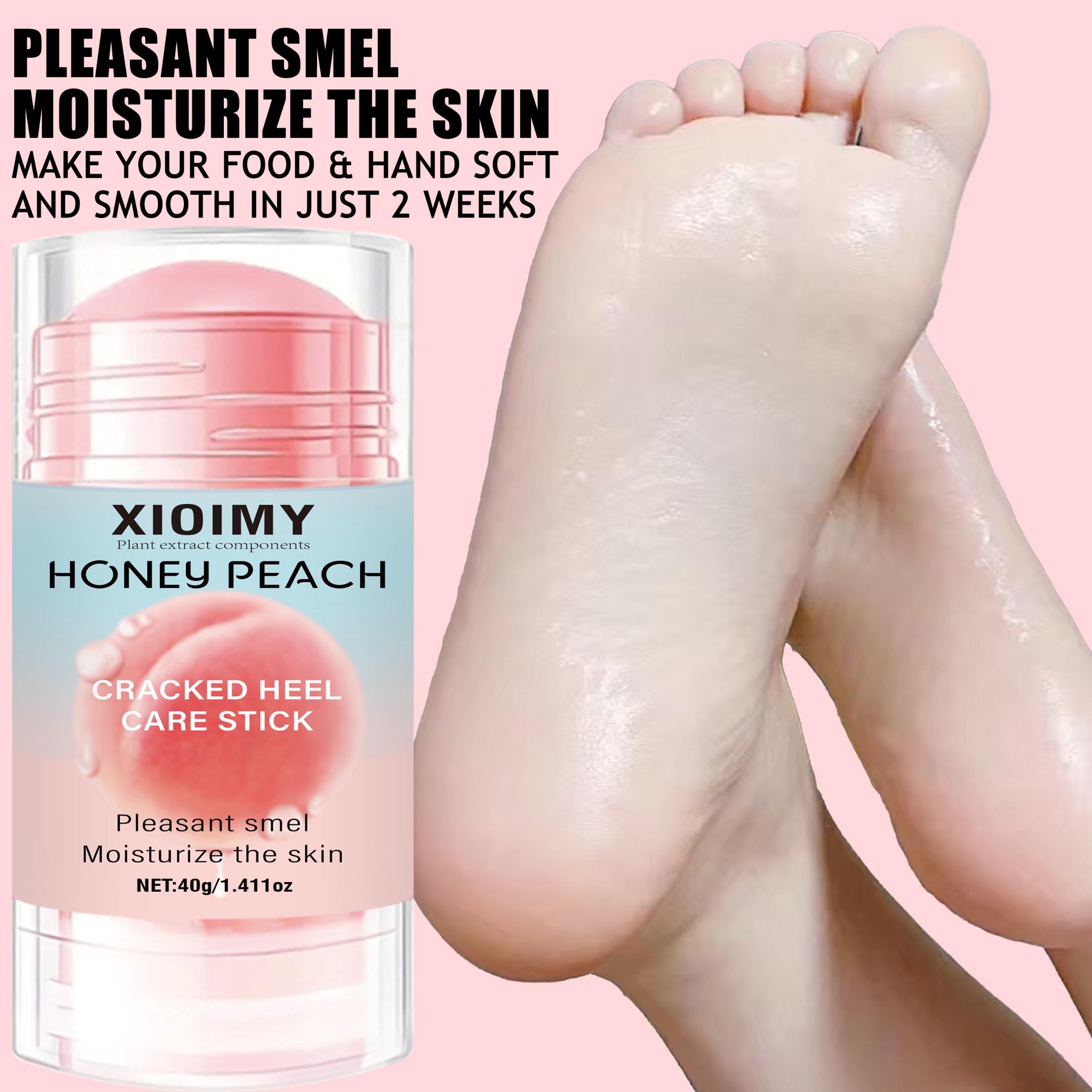 40g Peach Extract Foot Care Stick, Honey Peach Foot Dead Skin Remover Deep Moisturizing Foot Skin Care Stick, Moisture Foot Skin Care Product, Beauty Products, Foot Moisturizer, Hydrating Soothing Leg Cream, Exfoliating Foot, Intensive Foot Care