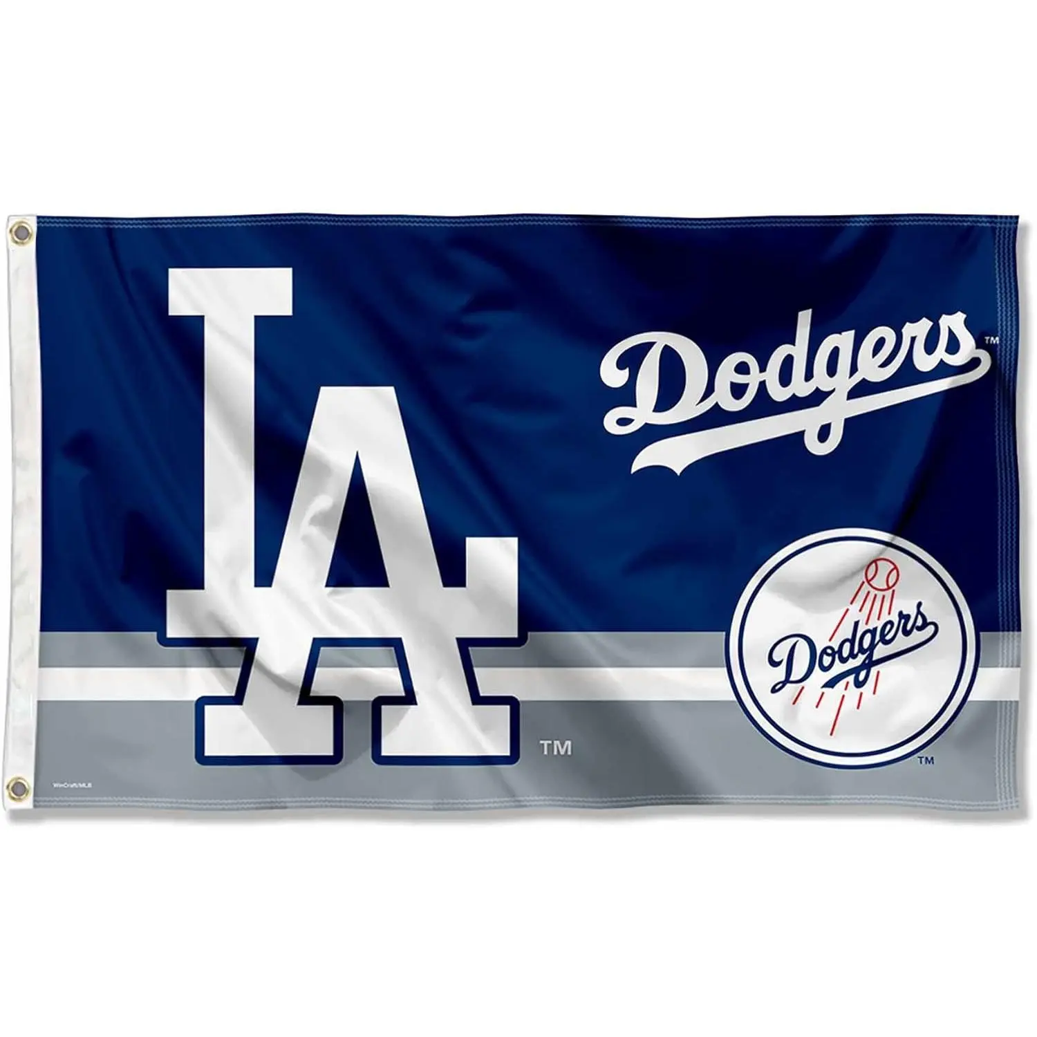 WinCraft Los Angeles Dodgers Logo Insignia 3x5 Foot Grommet Banner Flag