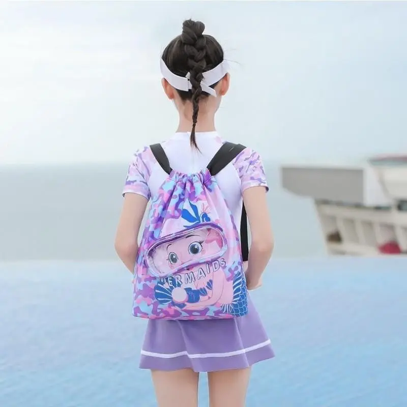 Swimming Bag, Dry Wet Separated Swim Goggles Backpack, Waterproof Dual Shoulder Bag, Beach Sports Storage Bag