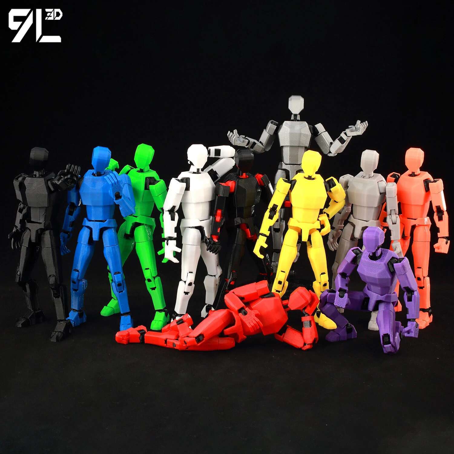9L3D Multi-Jointed Movable T13 Lucky13 Printed Male Base Body Poseable Blank Action Figure Mannequin Dummy13 Action Figures Toys