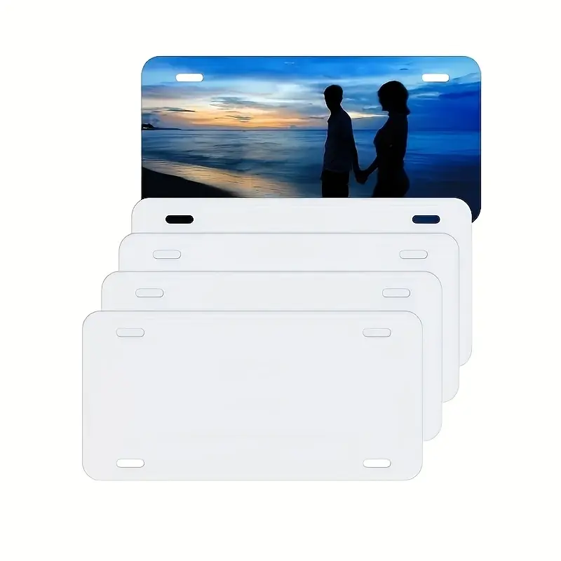5Pcs 6x12 Inch 0.65MM Metal Blank Aluminum Car License Plates Heat Transfer Sublimation Phototable Blank