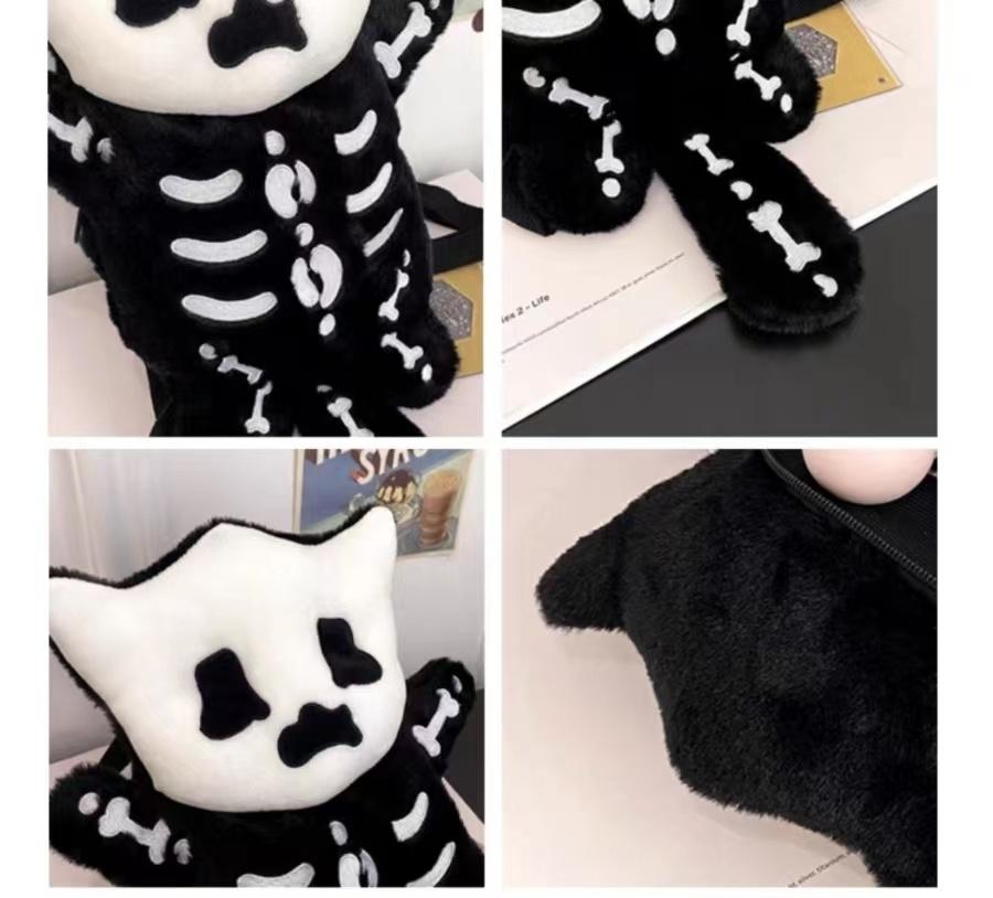 Y2K Novelty Cute Plush Backpack Cool Gothic Knapsack Harajuku Girl Street Personality Backpacks Fashion Women's Travel Rucksacks