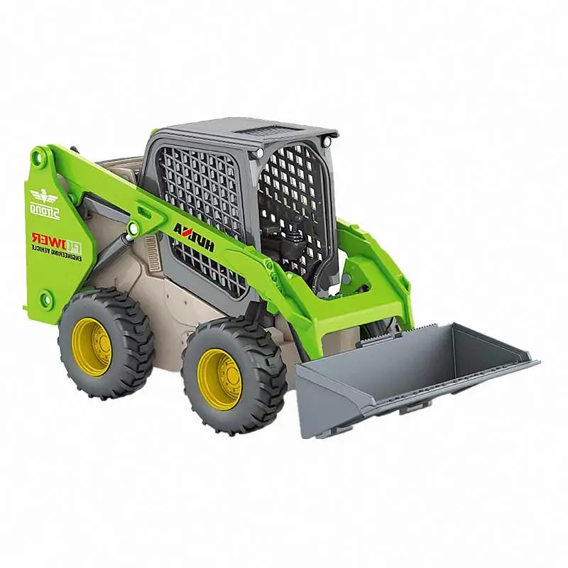 HUINA 1:50 Diecast Loader Bulldozer Static Truck Excavator Alloy Model Construction Vehicle Toys for Boys Gifts Car Collection