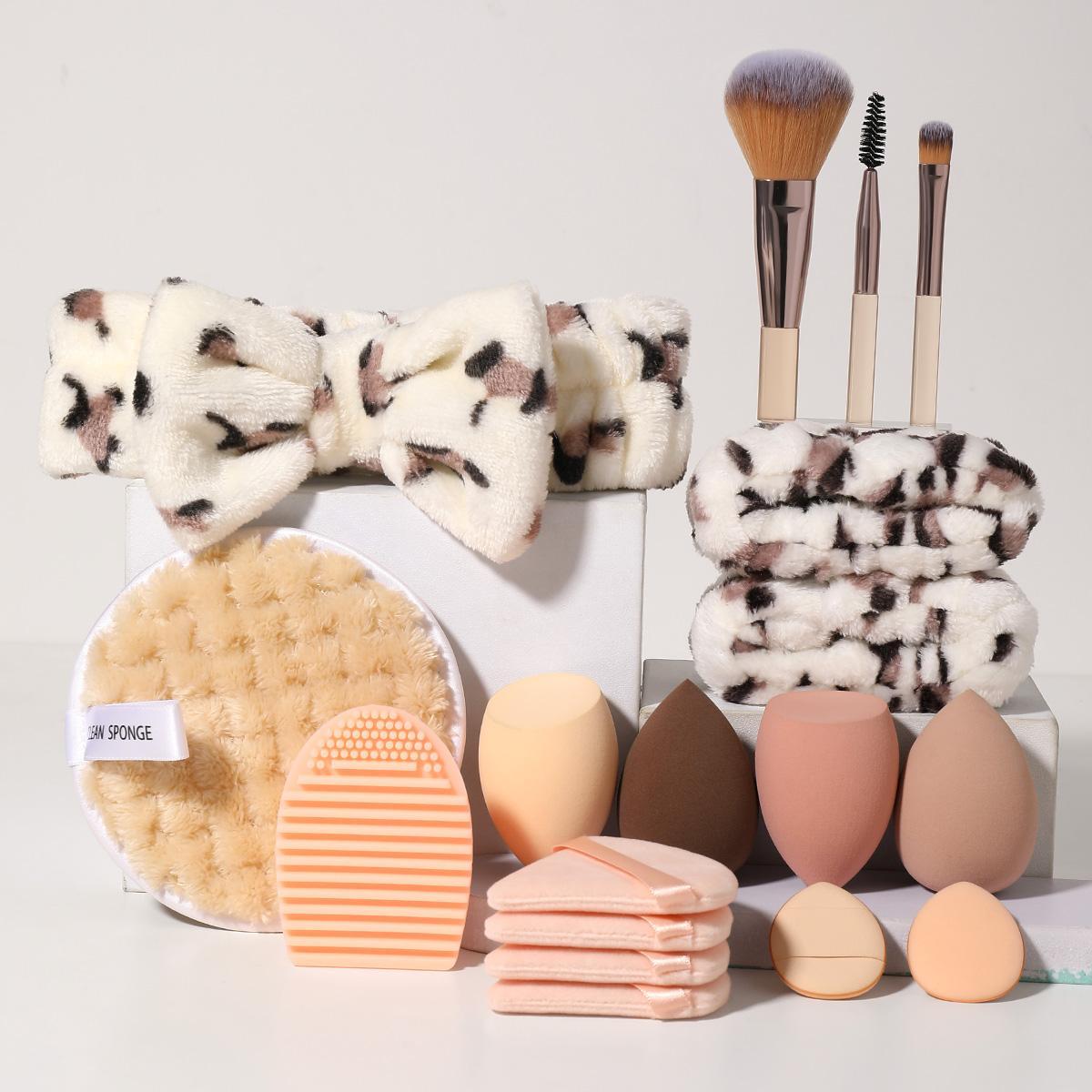 Summer Makeup Tool Set, 18pcs/set Sponge & Mini Powder Puffs & Triangular Puff & Cleaning Mat & Brush & Headband & Wristband & Face Puff, Cruel Summer, Makeup Products, Christmas, Christmas Gift Summer Makeup Tool Set, 18pcs/set Sponge & Mini Powder Puffs & Triangular Puff & Cleaning Mat & Brush & Headband & Wristband & Face Puff, Cruel Summer, Makeup Products, Christmas, Christmas Gift