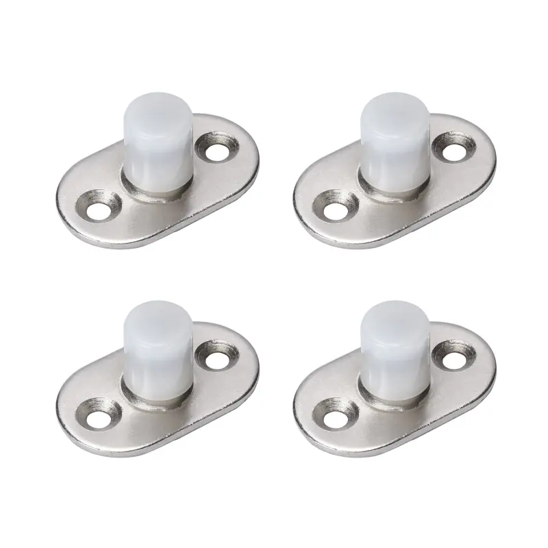 4Pcs Size A Sliding Door Guide Wheels, Bottom Door Guide Roller with Metal Base for Closet, Wardrobe, Cabinet & Sliding Door Repair