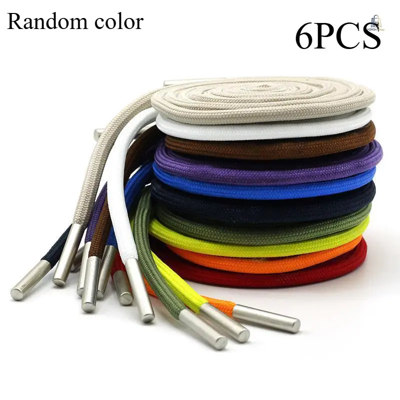 `6Pcs Solid Core Round Drawstring Cords,Premium Metal Aglet Replacement Rope,Multi‑Purpose Apparel Accessory for Hoodies Sweatpants Shoe Decoration Random Color`,sohochic