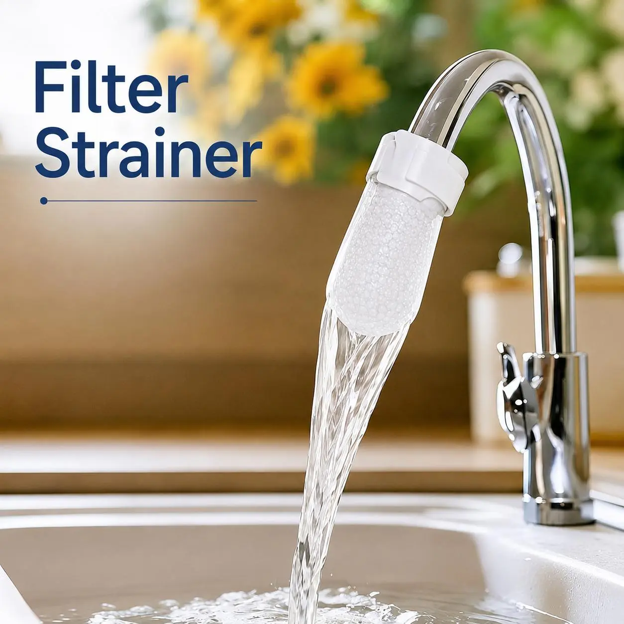 Faucet filter bags Cotton,Sink Filter, One-Time Water Filter for Kitchen Sink Faucet, Water Filter for Hard Water Softening - Removing Impurities and Fluorine and Chlorine, Suitable for Household Kitchen and Bathroom