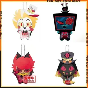 2026 hot itemNew In Stock 10cm Hazbin Hotel Vox Lucifer Ko Version Not Genuine Plush Doll Cute Anime Peripherals Toy Birthday Christmas Gift