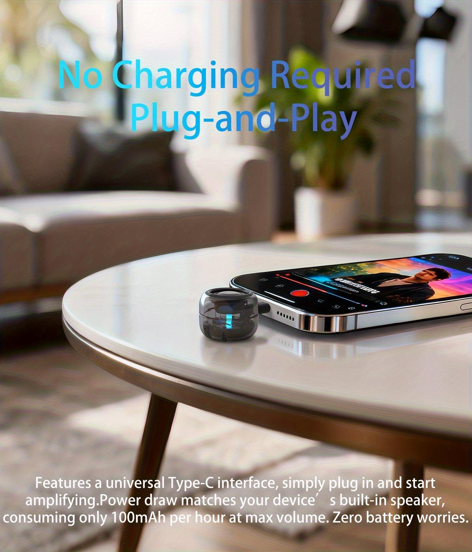 Compact Plug-And-Play Subwoofer for Mobile Phones And Computers |     Semi-Transparent Body with Cool Lighting |   Weighs Only 31.5G with a Lightweight Design |   Universal Type-C I Magnetic Bluetooth Headphones morning blues speaker