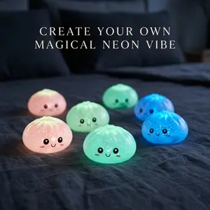 12-Pack Glow-In-The-Dark Squishies, Expressive Big Dumplings, Blind Box Fidget Toys, Stress Relief, Unboxing Surprises, Kids Gifts, Soft Sensory Squishies