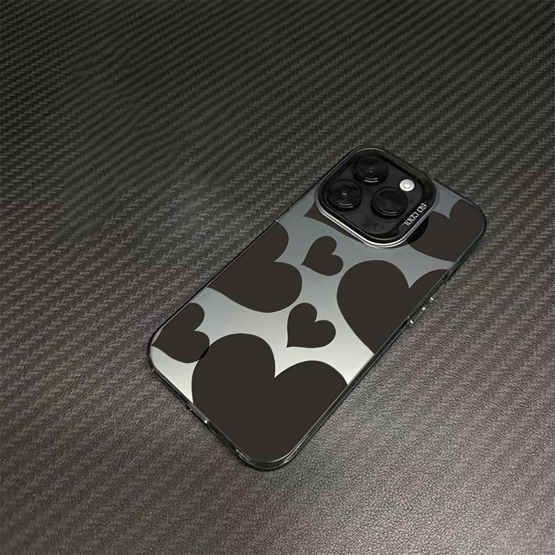 Fashionable High-Quality Heart Pattern Phone Case, Suitable for iPhone 17/17 Air/17 Pro Max 16/16 Plus/16 Pro Max /15/15 Plus/15 Pro/14 Plus/14 Pro/13/13 Pro/13 Pro Max,12/12 Pro Max,11,XR/XS Max/7/8. It is dirt-resistant, stylish, and makes a great gift
