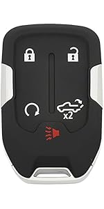 Replacement Key Fob Cover Case fit for Chevy Silverado Colorado GMC Sierra 1500 2500 3500 HD Canyon 2014 2015 2016 2017 2018 2019 2020 2021 Keyless Entry Remote Control Key Fob Shell