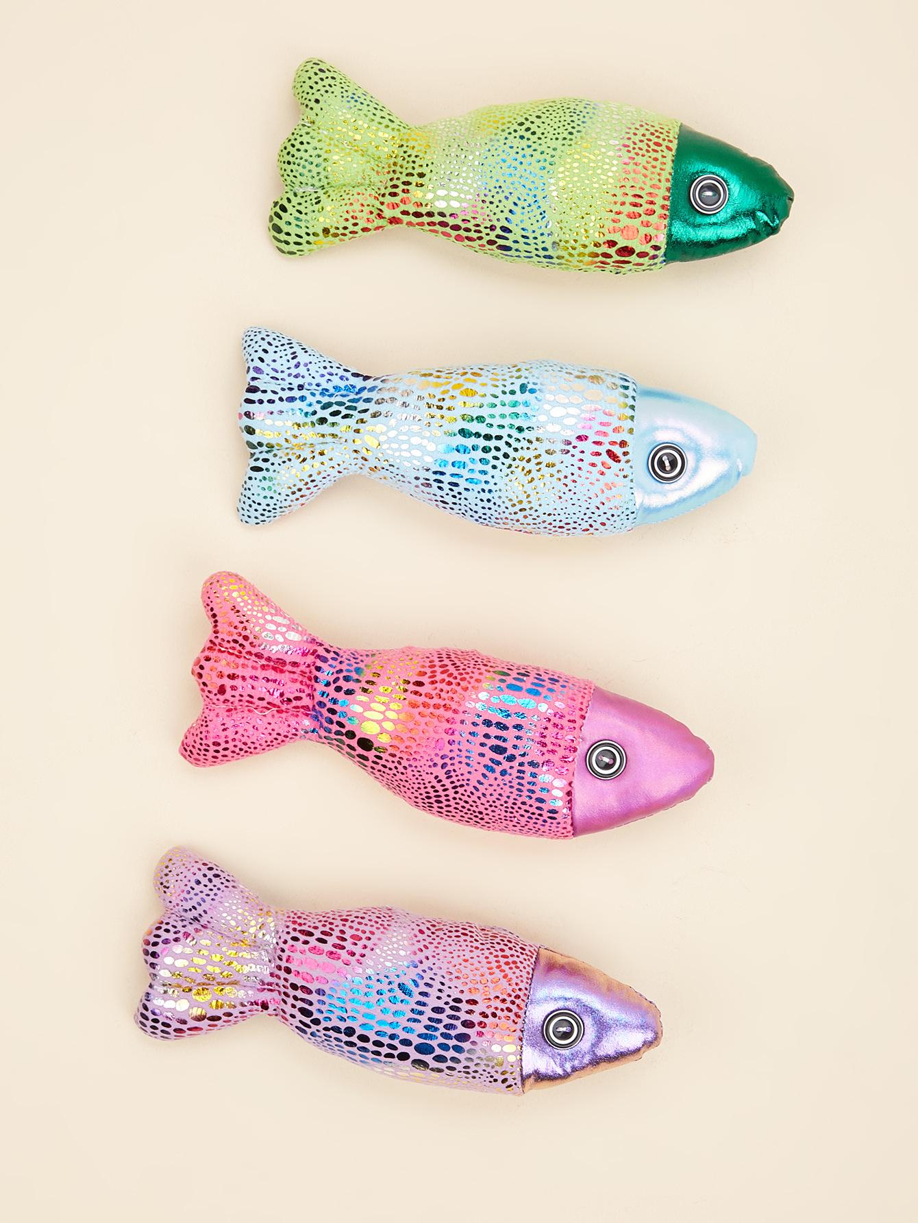 Plush Crinkle Fish Cat Toy with Bell - Realistic Kicker Filled with Catnip & Noise Paper - Soft Chew Toy for Indoor Cats - Cute & Durable silicone feeder shaped harness retractable leashes jumping Adjustable Stainless Steel Martingale Collar LED filter