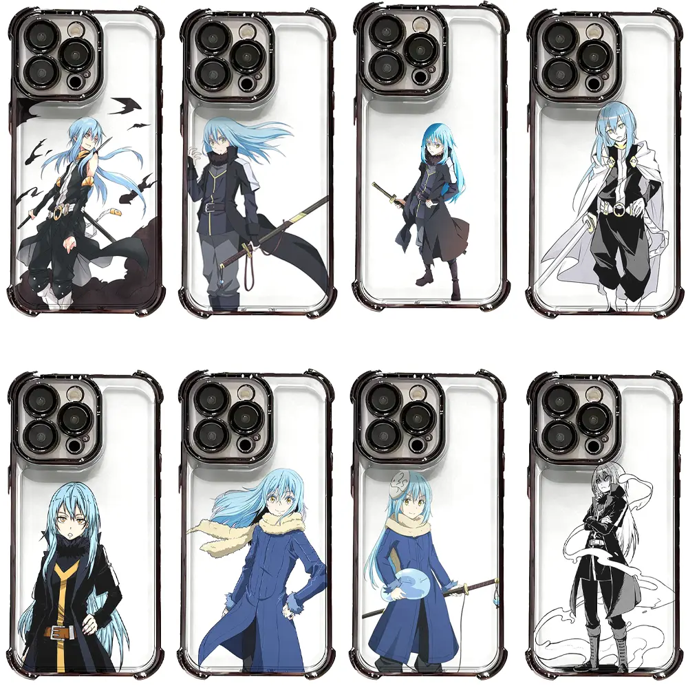 Popular Hot Anime That Time I Got Reincarnated as a Slime Rimuru Transparent Character Print Phone Case for iPhone 17/16/15/14/13/12/11 Pro Max/Pro/Plus & Samsung S23/S24/S25/S26 Ultra/Plus,Perfect for Fantasy Isekai Anime Fans Birthday Holiday Gifts