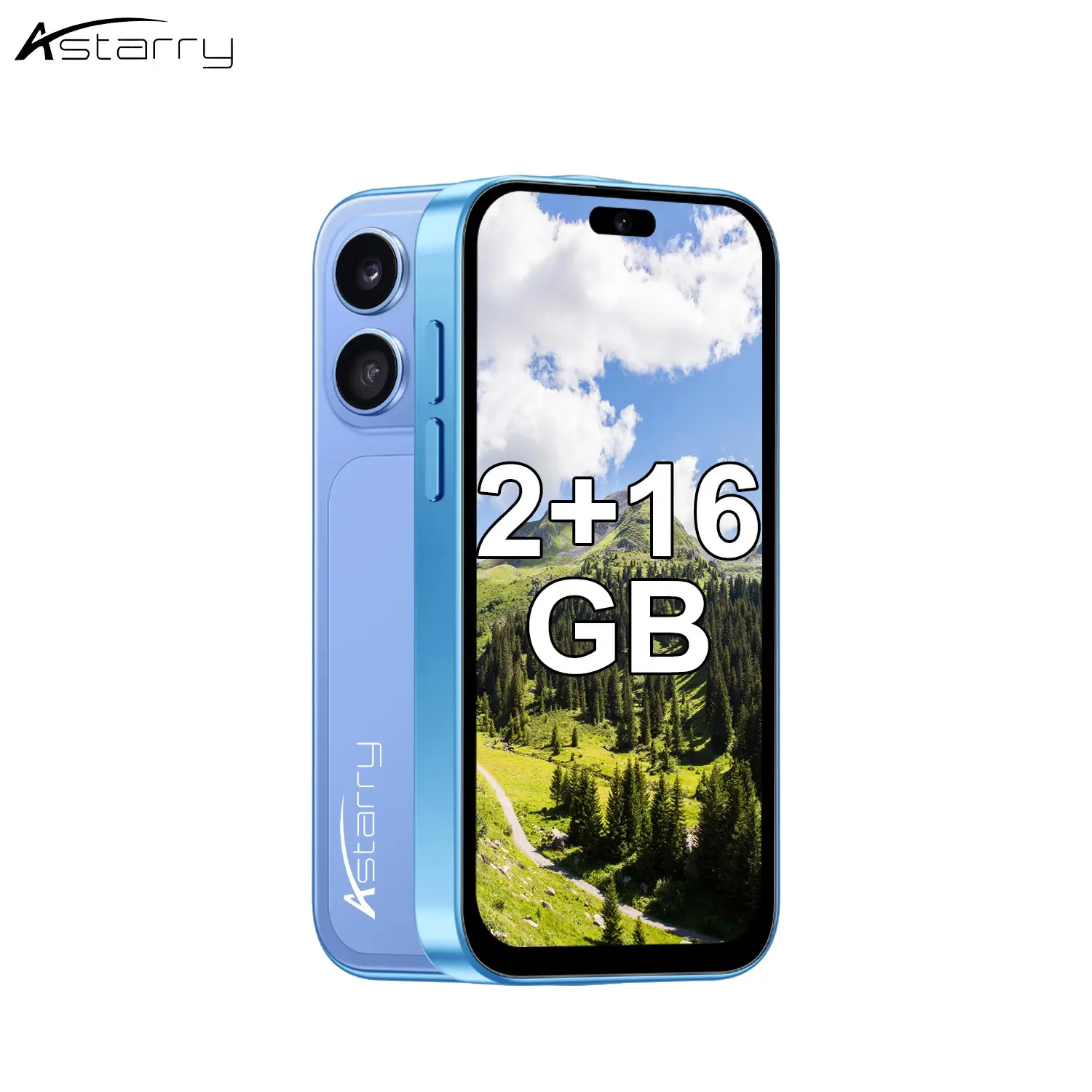 Astarry-Xs17 Pro Smart Mini Phone, 3.75 Inch Screen, 2gb RAM + 16GB Storage, Android 10.0, Dual Sim, WiFi & Bluetooth-compatible, Lightweight Design