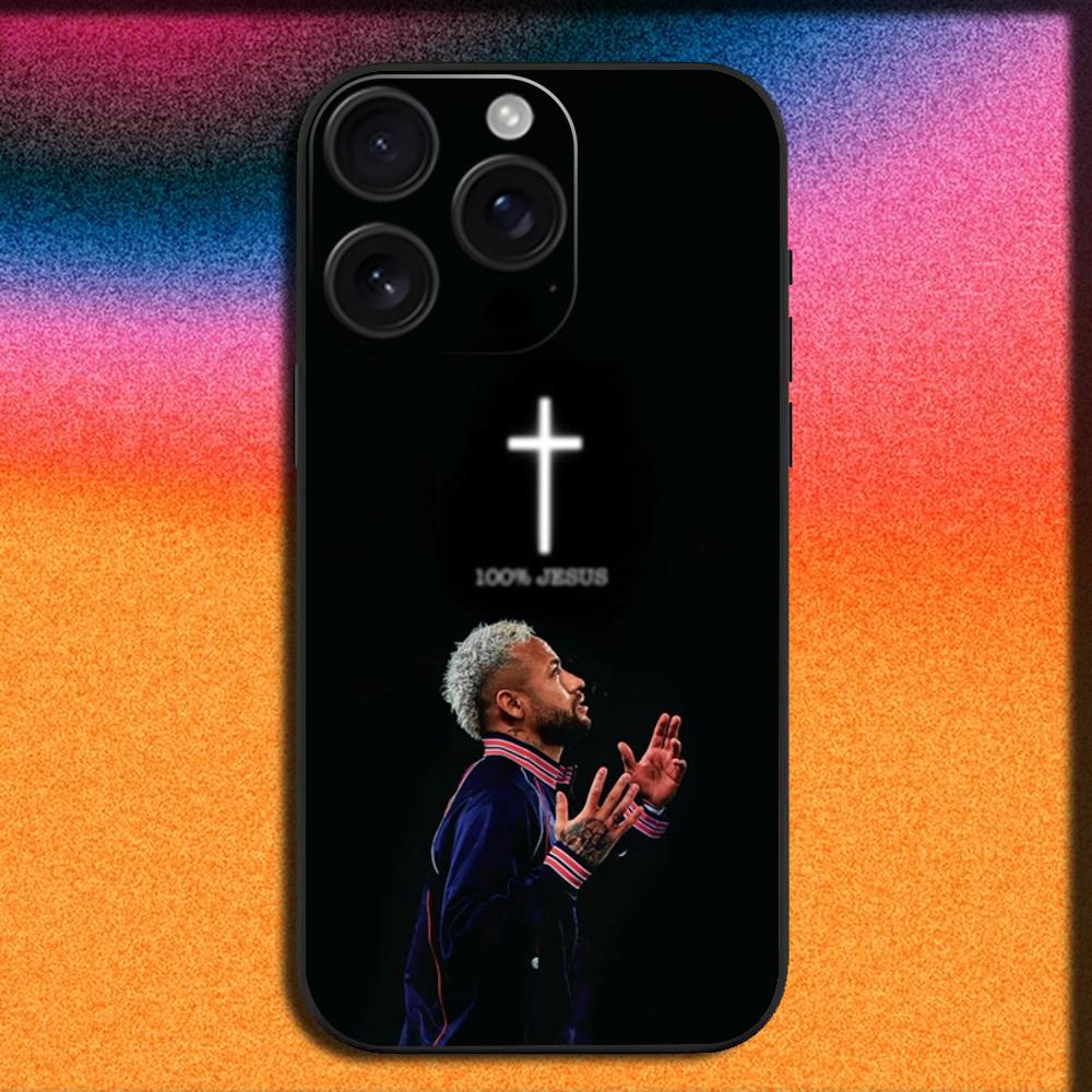 Football For N-NeYmAr 10 Phone Case For iPhone17, 16,15,14,13,12,11,Pro,ProMax,XR,Plus, Soft Black Cover