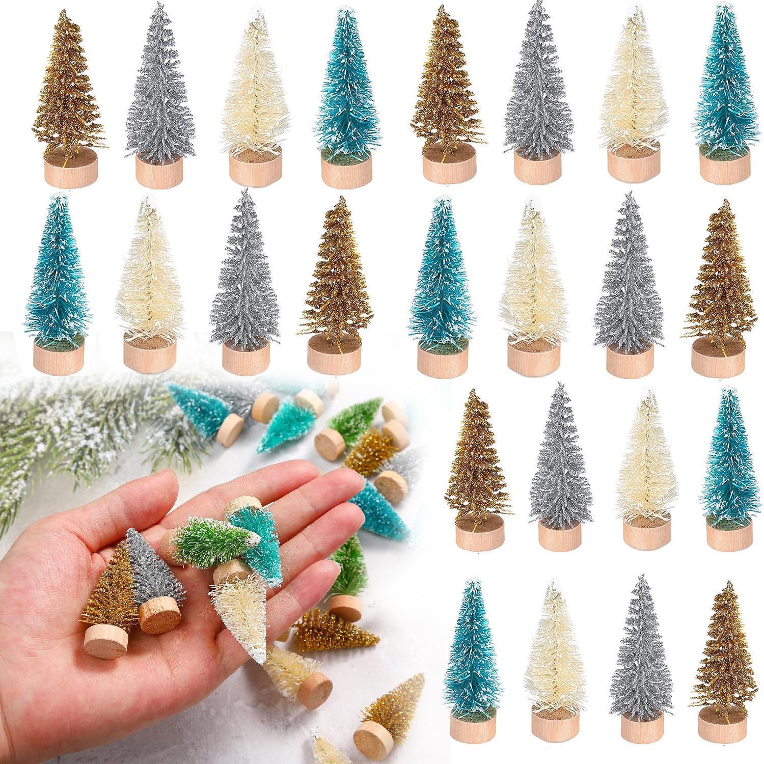 5/500pcs Mini Christmas Tree Small Artificial Christmas Tree Ornament Cedar Pine Sisal Tabletop Merry Christmas Party Decoration 5/500pcs Mini Christmas Tree Small Artificial Christmas Tree Ornament Cedar Pine Sisal Tabletop Merry Christmas Party Decoration