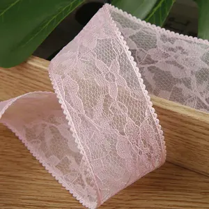 Vintage Double Layer Lace Ribbon, DIY Bow Tie for Clothing, Straw Hat Gift Box, Floral Decoration, Hair Accessory Trim Band