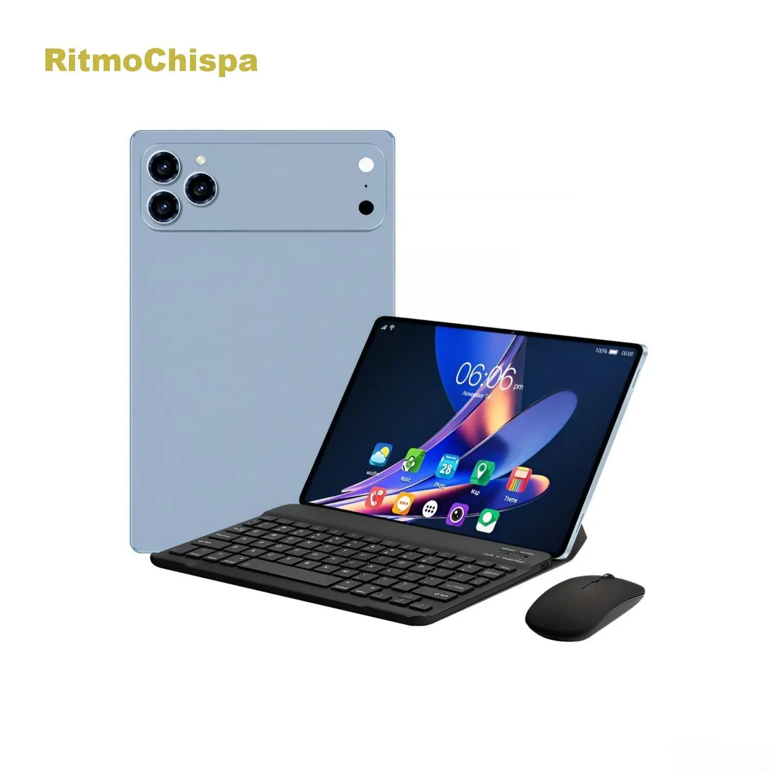 10.1 Inch Android Tablet PC, 3gb RAM 32GB ROM, Quad-Core Processor, USB-C Charging, Includes Keyboard, Mouse, Touch Pen, Shockproof Case