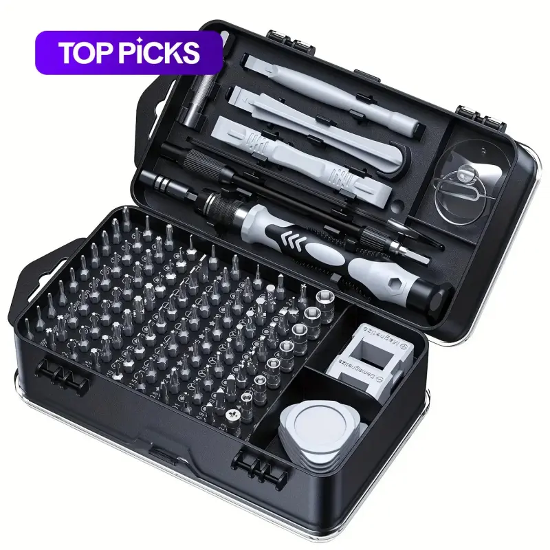 115-in-1 Precision Screwdriver Set, Multifunctional Screwdriver, Magnetic Repair Tool Set, Portable Tool Set with Non-Slip Handle, Multipurpose Screwdriver Kit, Magnetic Screwdriver Tools, Suitable for Mobile Phones, Laptops, Watches, Electronic Product