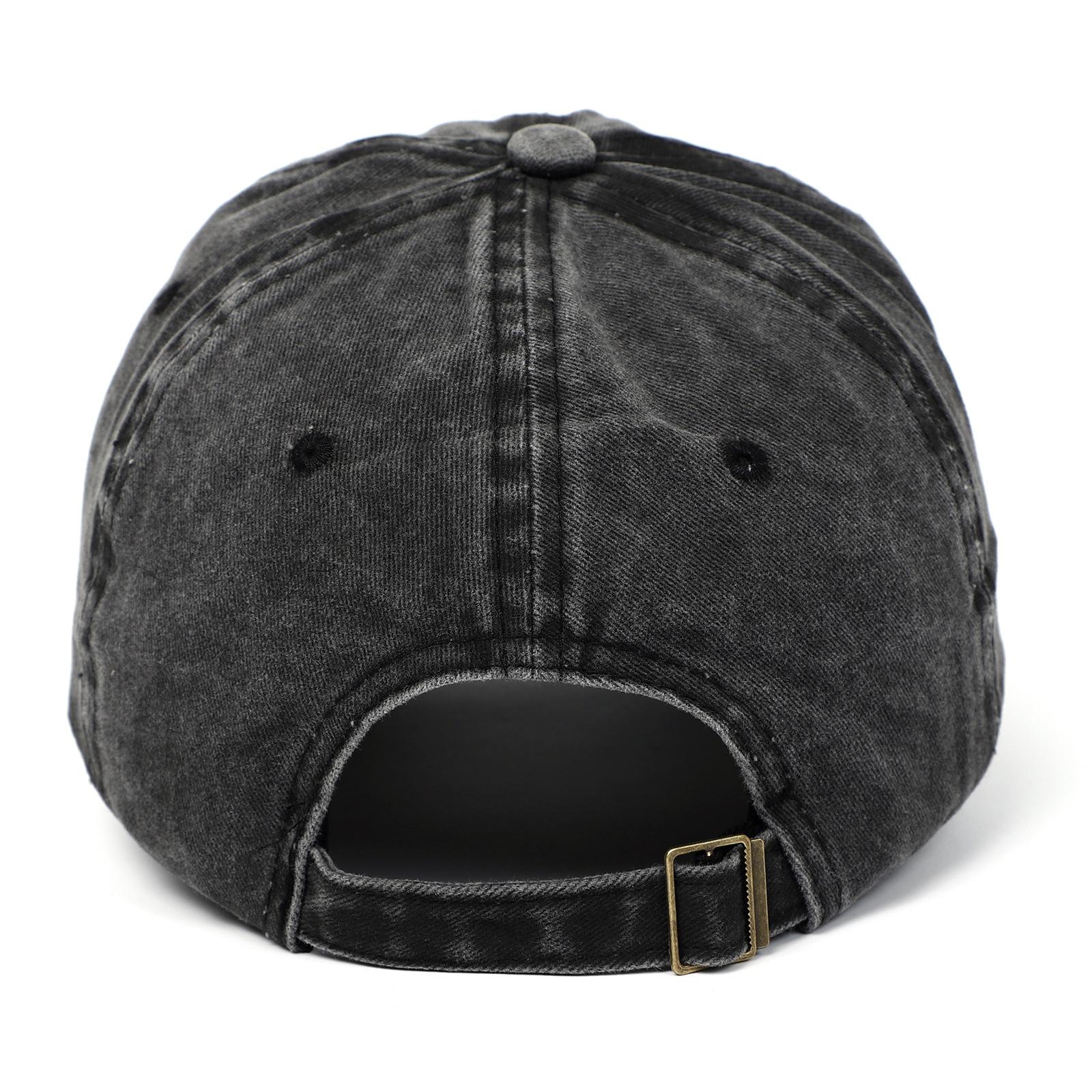 Cartoon Duck Washed Denim Baseball Cap for Women, Spring and Summer, Face-Slimming, Wide Brim, Deep Crown, Versatile Duckbill Cap
