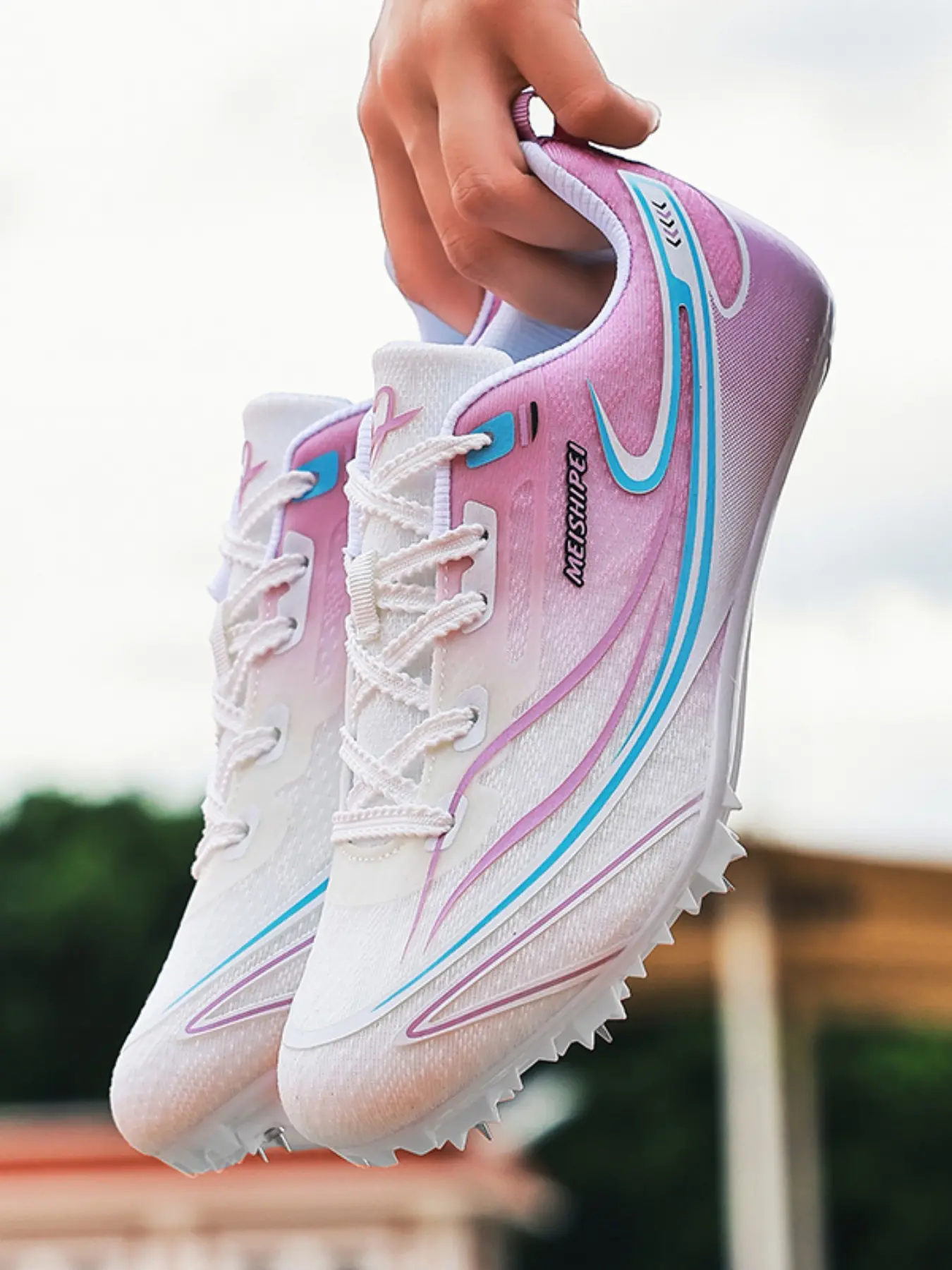 Track Running Shoes for Women, Professional Spike Cleats for Sprinting, Jumping, Training, and Competitions, Ideal for Students and Adults