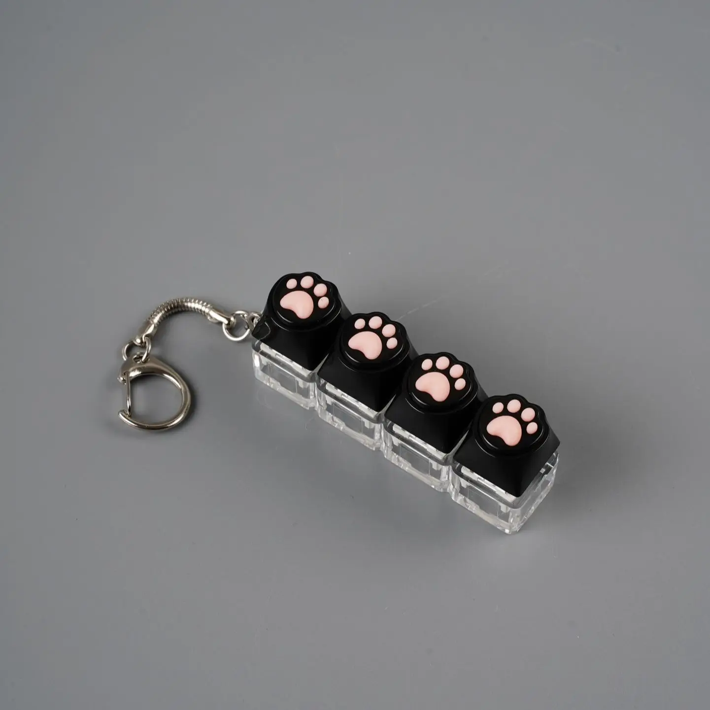 Cat Paw Button Stress Relief Toy, Finger Press Keychain Toy, Collectible Party Item, Creative Keyboard Tester, Ultimate Stress Relief, Stress Reliever