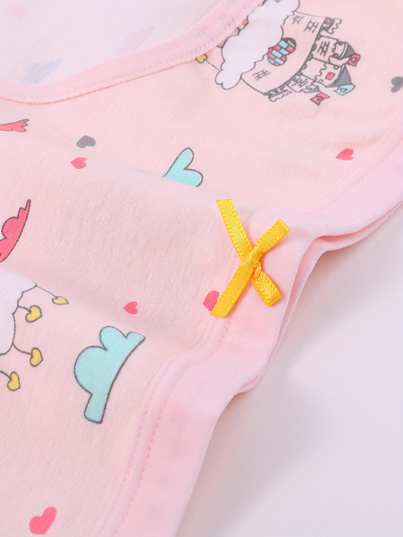 New12pcs Soft Cotton Boxer Shorts for Young Girls - Breathable, Comfortable, All-Season Underwear with Cute Cartoon Prints, Breathable Clothing |                 Playful Print Design |    Gifts  Gifts             Stretchable Fabric