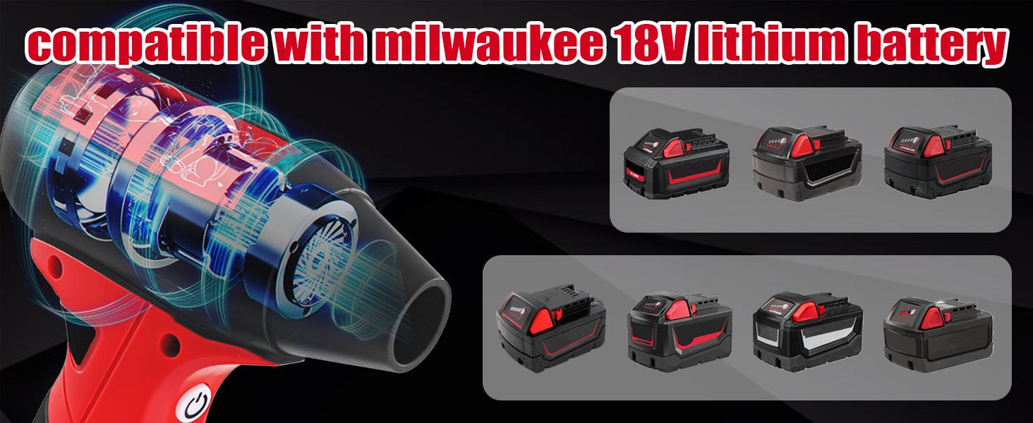 2026 Mini Blower Compatible with Milwaukee M18 18V Battery,Jet Fan 130000 RPM Wind Speed 4-Speed Control, Compressed Air Duster, Cordless Handheld Air Blower for Computer Keyboard,Outdoors,Car,Home 2026 Mini Blower Compatible with Milwaukee M18 18V Battery,Jet Fan 130000 RPM Wind Speed 4-Speed Control, Compressed Air Duster, Cordless Handheld Air Blower for Computer Keyboard,Outdoors,Car,Home