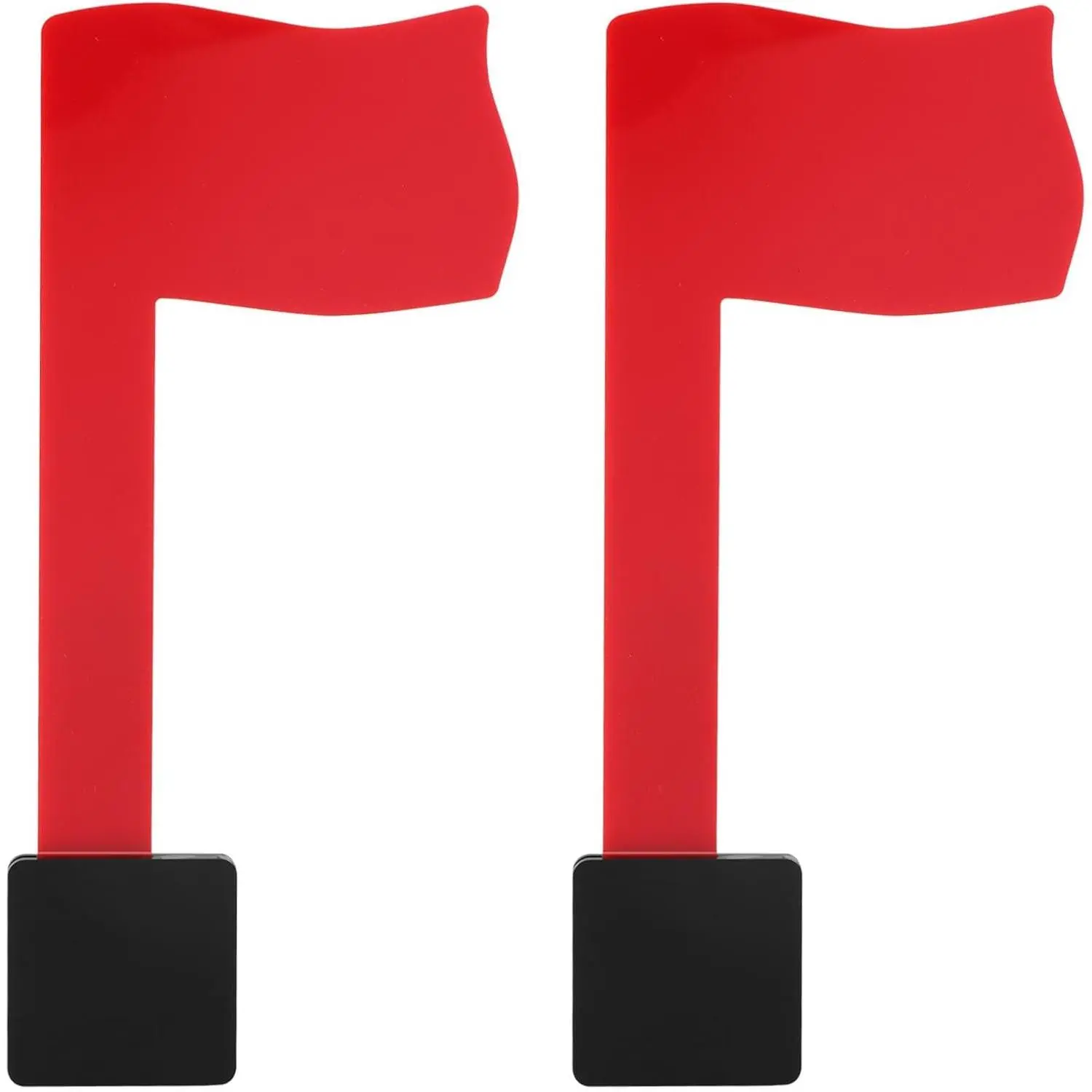 2pcs Universal Mailbox Replacement Flag Kit, Strong Adhesive Red Outgoing Mail Flag for Outdoor Mailboxes, Easy to Stick on Most Surfaces