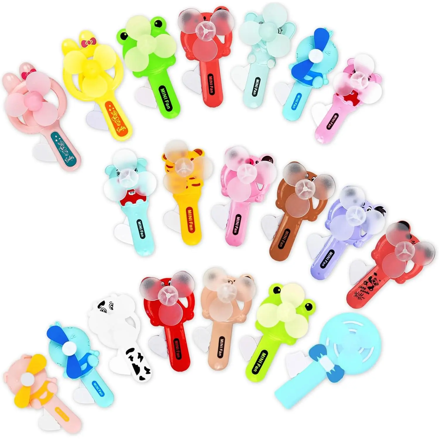 20 Summer Party Favors for Kids 3-12 Years Old, Mini Toy Fans for Boys and Girls-No Battery Needed Handheld Fans for Goodie Bag Stuffersfidget toys