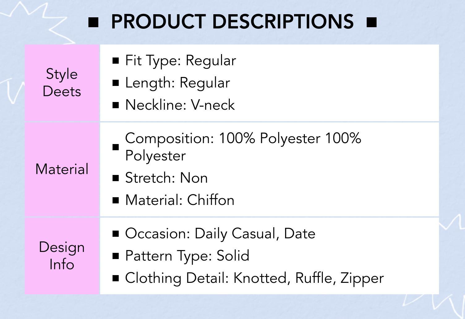 Cider Chiffon V-Neck Knotted Ruffled Bell Sleeve Blouse