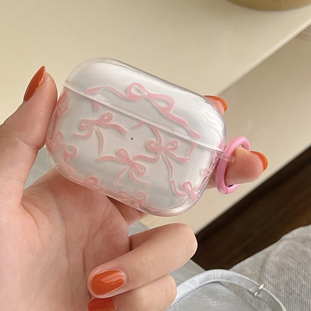 Pink Bow-Shaped Protective Case for Apple for airpods, Designed to Prevent Scratches And Impacts