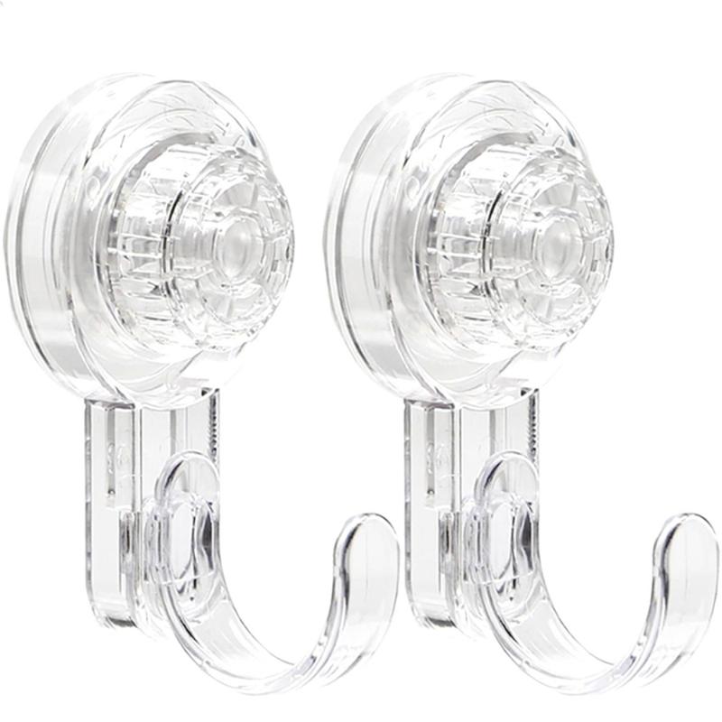 Clear Front Door Wreath Hook, 2 Counts/4 Count Detachable Suction Cup Wreath Hanger, Home Decor for Window Glass Door, Detachable Hooks j  hooks gifts  more large multi-purpose storage memorial portrait gifts cama en 4 block foto hat holder funny desk