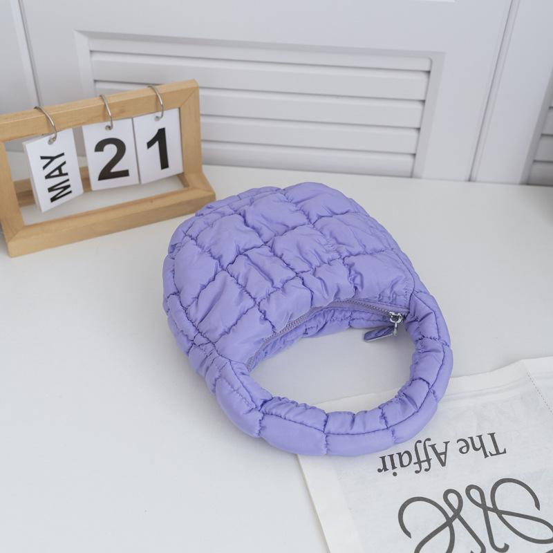 Fashion Quilted Shoulder Bags for Women Handbag Mini Cloud Pleated Bags Puffer Dumpling Bag Luxury Tote