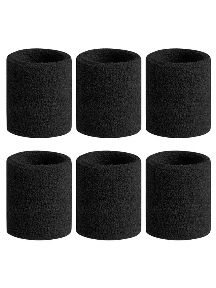 2-piece Sweat Absorbing Sports Wristbands Moisture Wicking Sweat Repellent for Tennis Basketball Running