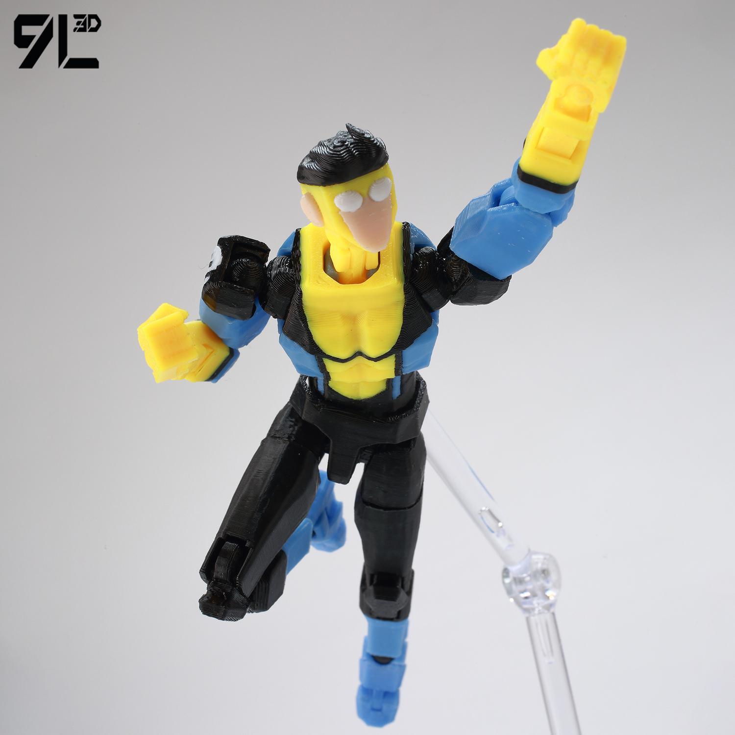 9L3D Printed NEWInvincibles Tech Jacker Titan13 Lucky13 Action Figure Dummy13 Motorcycle Multi-Jointed Collectible Model Toy T13