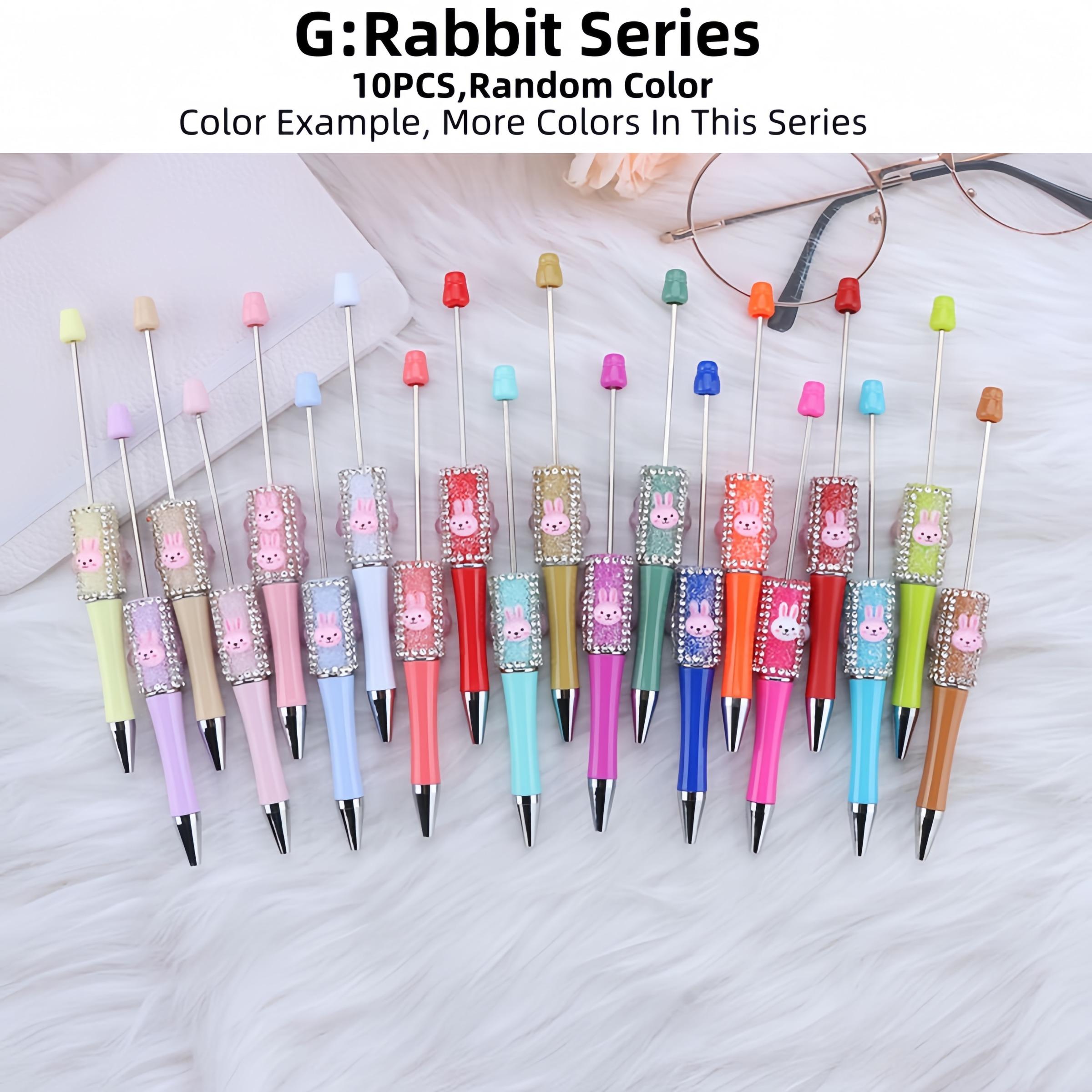Random Color Rhinestone Decor Ballpoint Pen, 10pcs/set Creative Glitter Ballpoint Pen, Writing Pen for Office School Student, Funny Teacher Pens, Office Stationery Supplies