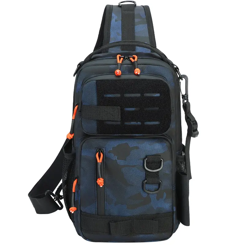 Unisex Waterproof Ultra-Light Expandable Fishing Rod Shoulder Bag, Solid Color Functional Bag for Outdoor Sports Travel Everyday Essential