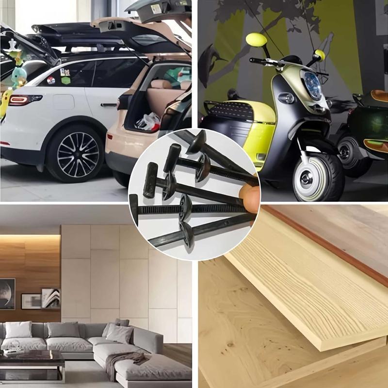 120pcs Universal Cable Tie Buckle Heavy Duty Self-Locking Zip Ties for Car Bumpers Trunk Liners Chassis Guards Durable UV-Resistant Multipurpose Tool Rain Fixing