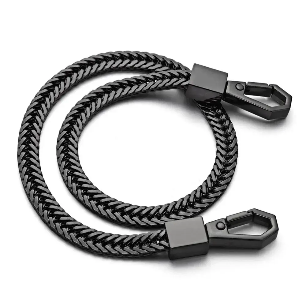 Heavy Duty Metal Wallet Chain for Men Punk Jean Chain Keychain with Carabiner Clip Durable Belt Pant Chain Rock Biker Hip Hop Streetwear Key Ring for Jeans Car Keys Motorcycle Daily Wear