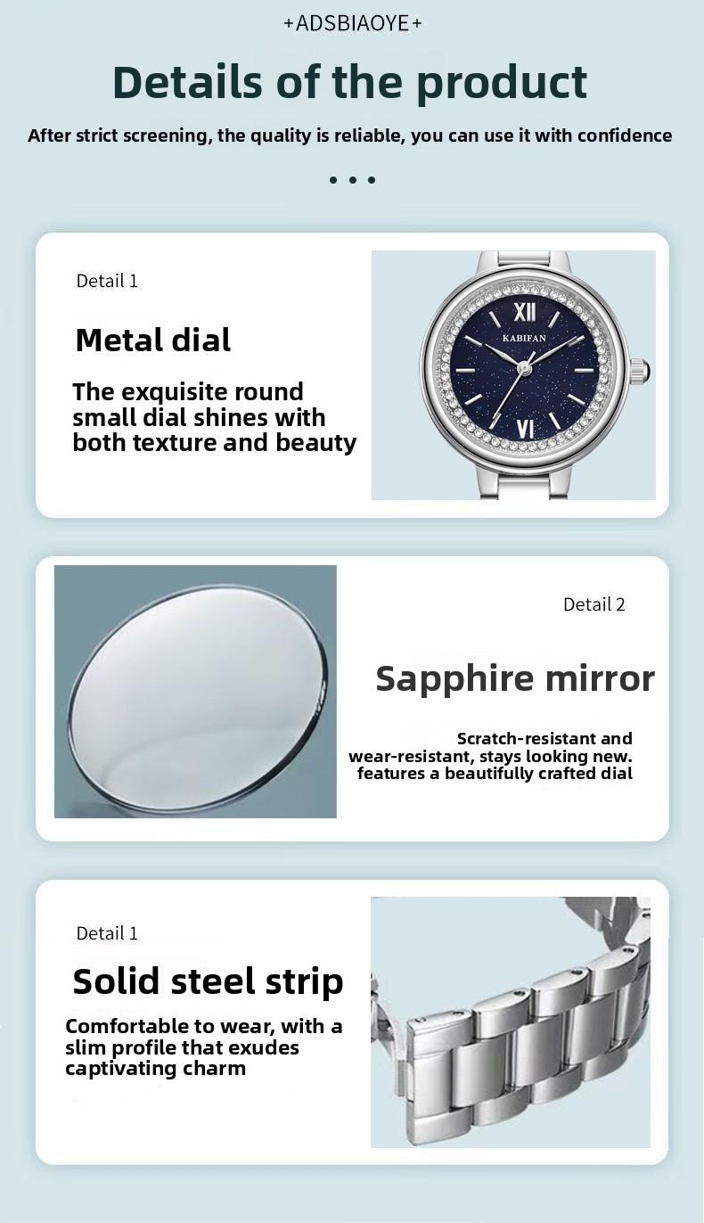 Elegant luxury women’s  diamond dial, water-resistant and scratch-resistant, featuring an adjustable strap and a fashionable design.Suitable for wearing on all occasions perfect Mother’s Day gift for your wife or mom. stylish watch