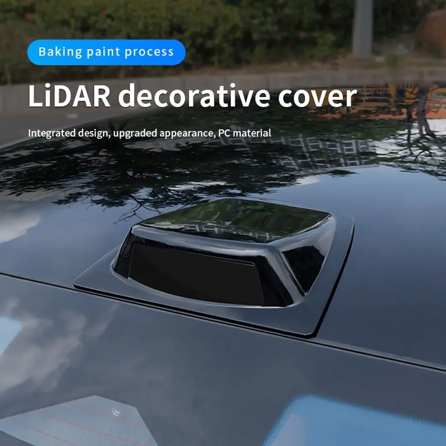 Car Roof Simulation Fake Laser Radar Decorative Cover, Automotive Universal Car Body Modification Roof Decoration Cap, Antenna Appearance