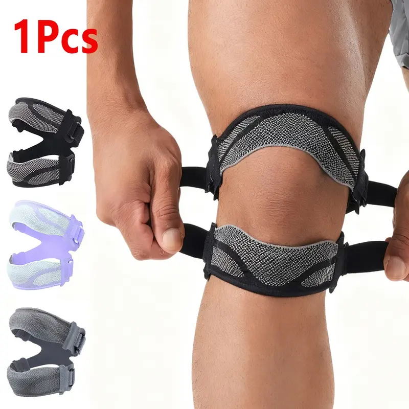 1PCS Patellar Knee Brace for Running & Basketball - Adjustable Compression Support with Patella Strap, Sports Knee Pads Compression Leg Knee