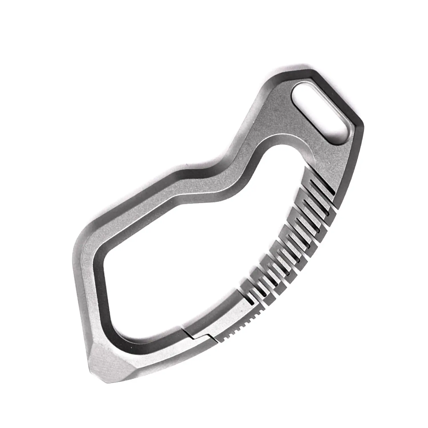Solid Titanium Snap Lock Carabiner, Outdoor Edc Multi Tool Key Hook, Titanium Alloy Key Clip, Quick Release Hook for Camping Gear