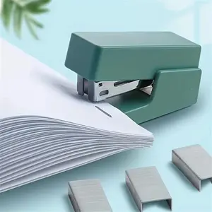 Portable Stapler 26/6 Office Desk Stapling Machine, Includes 1,000 Staples, Ideal for Paper Binding & Stationery Use